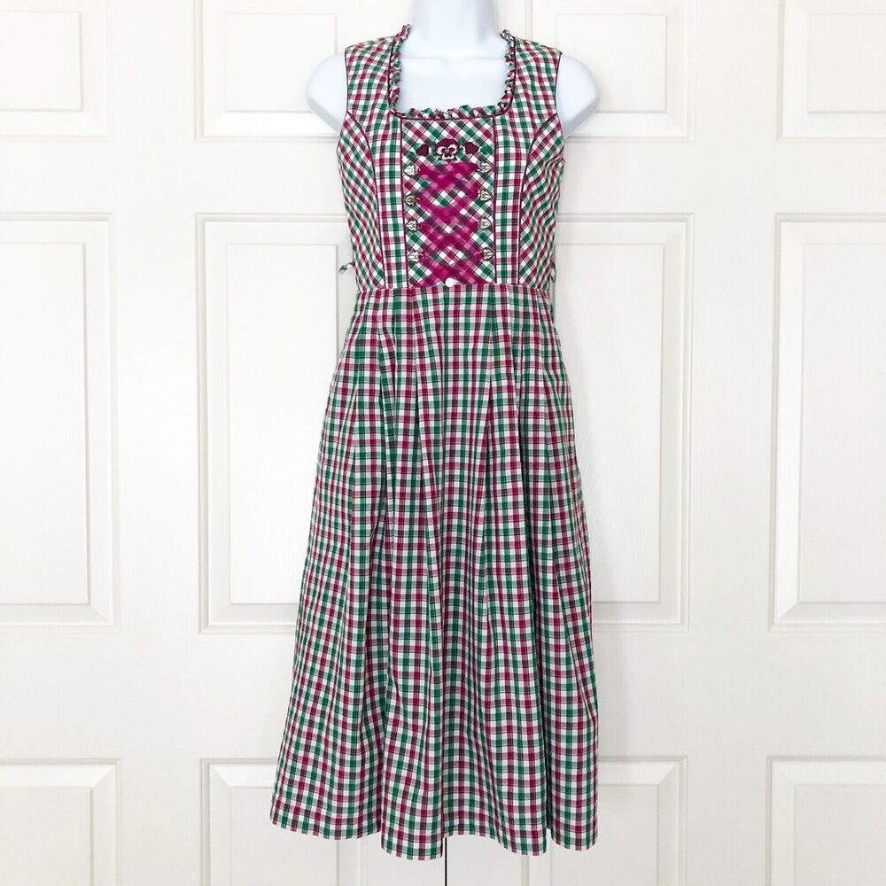 Pink and Green Women’s Dress - Picture 2 of 12